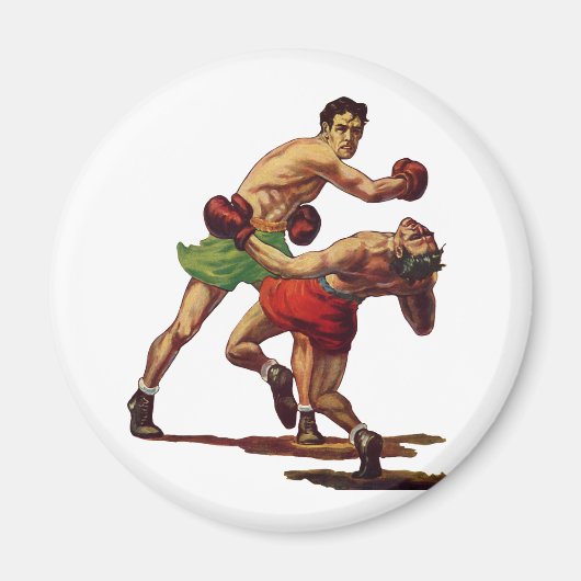 ヴィンテージスポーツボクシング、ボクサーたちの戦い マグネット (正面)