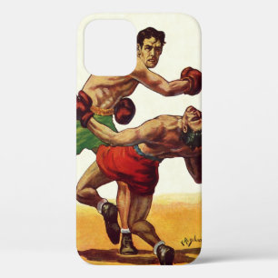 ヴィンテージスポーツボクシング、ボクサーたちの戦い iPhone 12ケース