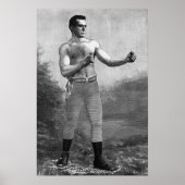 ヴィンテージスポーツボクシング、ボクサーのプロフィビクトリアンール ポスター (正面)
