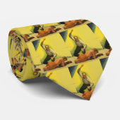 ヴィンテージスポーツボクシング、ボクサーノックアウト付きレフェリー ネクタイ (ロール)