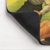 ヴィンテージスポーツボクシング、ボクサーノックアウト付きレフェリー マウスパッド (コーナー)