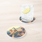 ヴィンテージスポーツボクシング、試合中のボクサー コースター (側面)