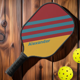 ヴィンテージスポーツマスタードストライプシードの名前 ピックルボールラケット