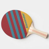 ヴィンテージスポーツマスタードストライプシードの名前 卓球ラケット (横)