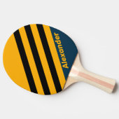 ヴィンテージスポーツムーンライストライプト潮の名前 卓球ラケット (横)