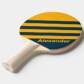 ヴィンテージスポーツムーンライトタイドストライプデュアル名 卓球ラケット (正面アングル)