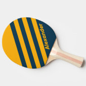 ヴィンテージスポーツムーンライトタイドストライプデュアル名 卓球ラケット (横)