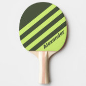 ヴィンテージスポーツモスフェード二重ストライプの名前 卓球ラケット (正面)