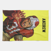 ヴィンテージスポーツランニングサッカー選手の背番号31 キッチンタオル (横)