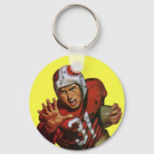 ヴィンテージスポーツランニングサッカー選手の背番号31 キーホルダー (正面)