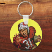 ヴィンテージスポーツランニングサッカー選手の背番号31 キーホルダー (正面)