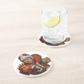 ヴィンテージスポーツランニングサッカー選手の背番号31 コースター (側面)