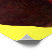 ヴィンテージスポーツランニングサッカー選手の背番号31 ポスター (角)