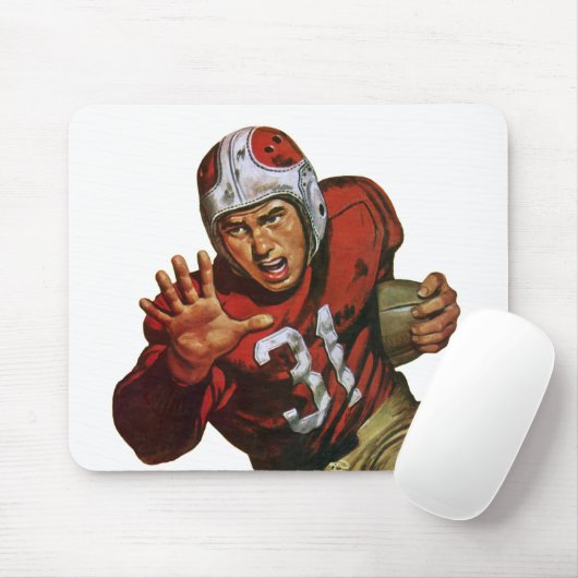 ヴィンテージスポーツランニングサッカー選手の背番号31 マウスパッド (マウス)