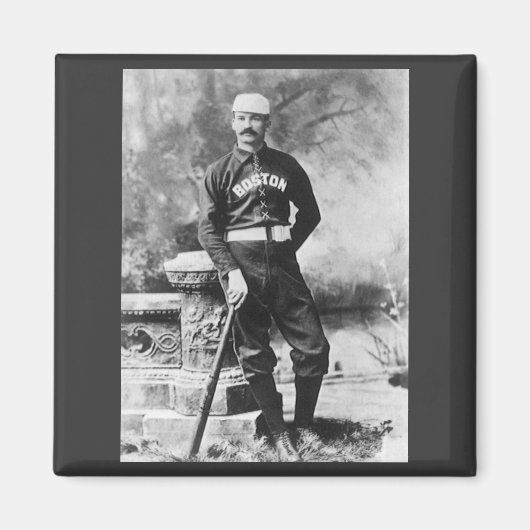 ヴィンテージスポーツ写真、ボストン野球選手 マグネット (正面)