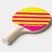 ヴィンテージスポーツ太陽の名ストライプ前ずぶぬれ 卓球ラケット (正面アングル)