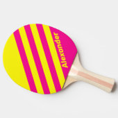 ヴィンテージスポーツ太陽の名ストライプ前ずぶぬれ 卓球ラケット (横)