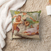 ヴィンテージスポーツ子ど遊ここも野球 クッション (ブランケット)