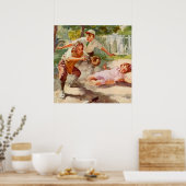 ヴィンテージスポーツ子ど遊ここも野球 ポスター (キッチン)