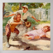 ヴィンテージスポーツ子ど遊ここも野球 ポスター (正面)