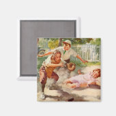 ヴィンテージスポーツ子ど遊ここも野球 マグネット (正面/裏面)