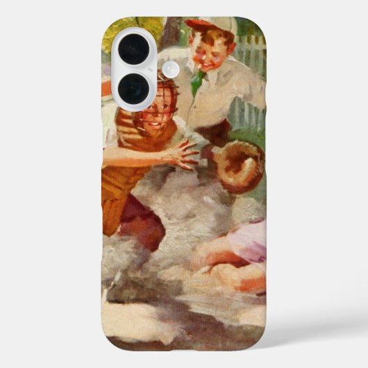 ヴィンテージスポーツ子ど遊ここも野球 Case-Mate iPhoneケース (裏面)