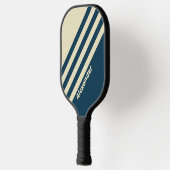 ヴィンテージスポーツ海軍の名前ストライプ付きフェード ピックルボールラケット (左)