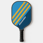 ヴィンテージスポーツ海軍ブルーストライプの名前 ピックルボールラケット (正面)