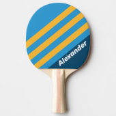ヴィンテージスポーツ海軍ブルーストライプの名前 卓球ラケット (正面)