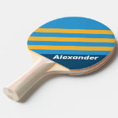 ヴィンテージスポーツ海軍ブルーストライプの名前 卓球ラケット (正面アングル)