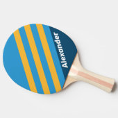 ヴィンテージスポーツ海軍ブルーストライプの名前 卓球ラケット (横)