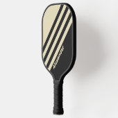 ヴィンテージスポーツ炭ストライプの名前 ピックルボールラケット (左)
