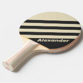 ヴィンテージスポーツ炭ストライプの名前 卓球ラケット (正面アングル)