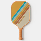 ヴィンテージスポーツ砂漠のレインボーストライプのと名前 ピックルボールラケット (正面)