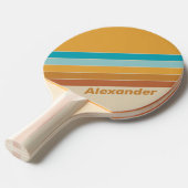 ヴィンテージスポーツ砂漠のレインボーストライプのと名前 卓球ラケット (正面アングル)