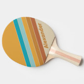 ヴィンテージスポーツ砂漠のレインボーストライプのと名前 卓球ラケット (横)