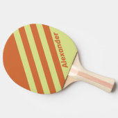ヴィンテージスポーツ砂漠サボテン名前ストライプ付きデュアル 卓球ラケット (横)
