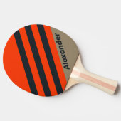 ヴィンテージスポーツ砂漠ストライプ牧草地の名前 卓球ラケット (横)