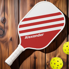 ヴィンテージスポーツ赤ストライプ色の名前 ピックルボールラケット