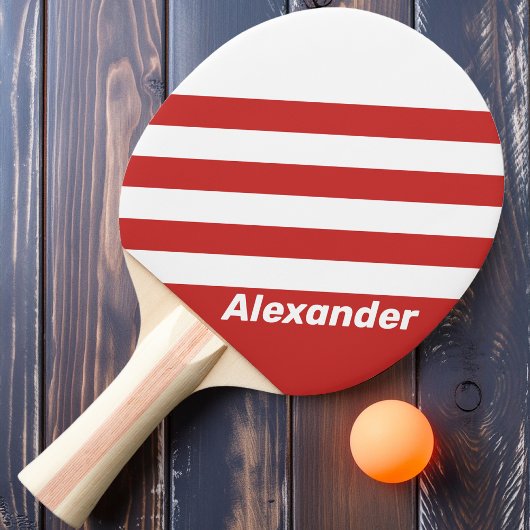 ヴィンテージスポーツ赤ストライプ色の名前 卓球ラケット