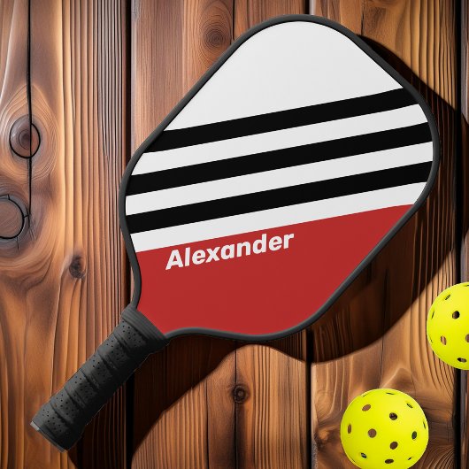 ヴィンテージスポーツ都市ゼブラストライプ名 ピックルボールラケット