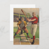 ヴィンテージスポーツ野球カードスケッチ サンキューカード (正面/裏面)