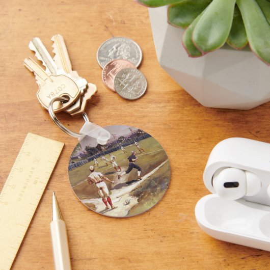 ヴィンテージスポーツ野球ゲーム(Henry Sandham) キーホルダー (デスク)