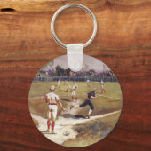 ヴィンテージスポーツ野球ゲーム(Henry Sandham) キーホルダー (正面)