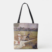 ヴィンテージスポーツ野球ゲーム(Henry Sandham) トートバッグ (裏面)