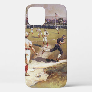 ヴィンテージスポーツ野球ゲーム(Henry Sandham) iPhone 12ケース