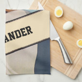 ヴィンテージスポーツ野球バッター、様式芸術 キッチンタオル (四つ折り)