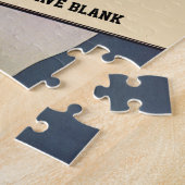 ヴィンテージスポーツ野球バッター、様式芸術 ジグソーパズル (側面)