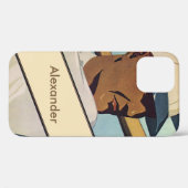 ヴィンテージスポーツ野球バッター、様式芸術 Case-Mate iPhoneケース (裏面 (横))