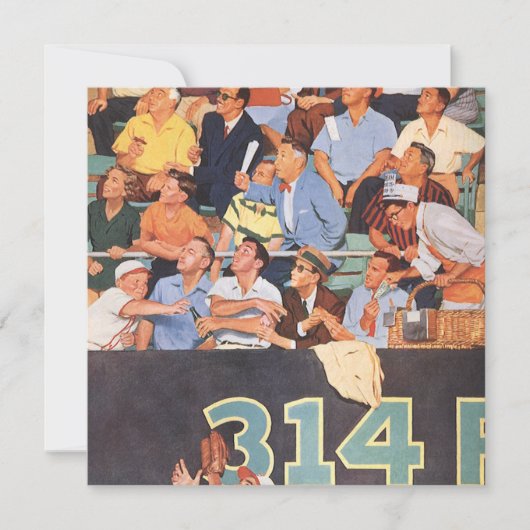 ヴィンテージスポーツ野球ファン|ゲーム招待状 招待状 (正面)